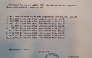 lovna sezona 2021-2022